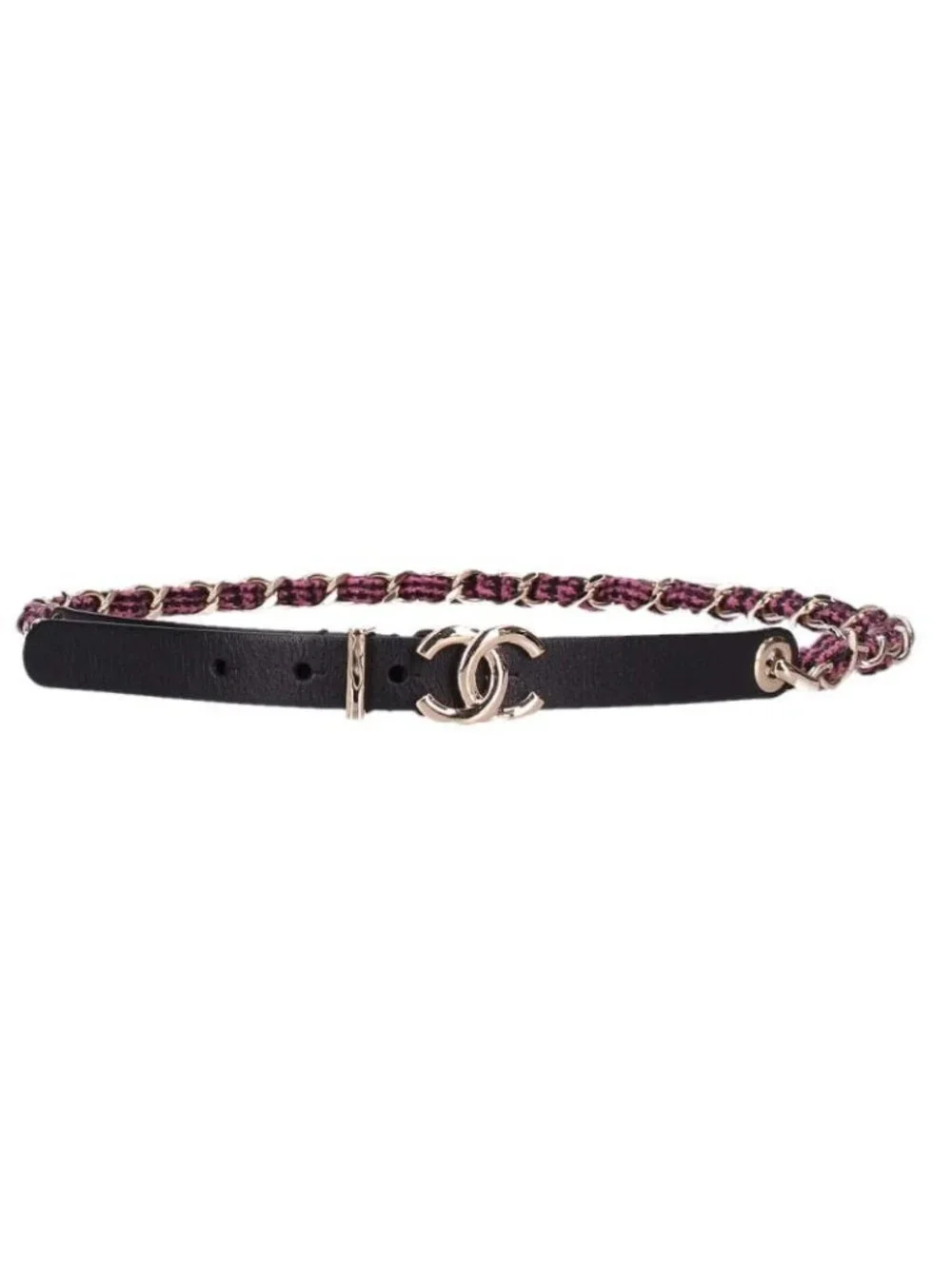 CHANEL | Accessories | Chanel 22 Tweed Contrast Chain Belt | Poshmark